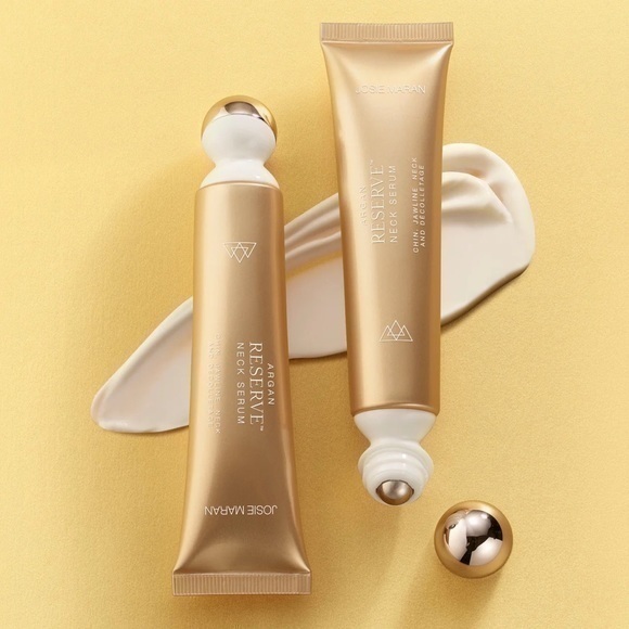 Josie Maran Argan Reserve Roller Ball Lift + Firm Face Skin Cream Neck Serum NEW